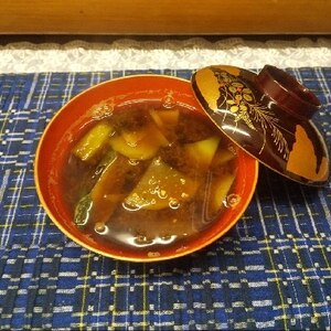 かぶと小松菜のお味噌汁